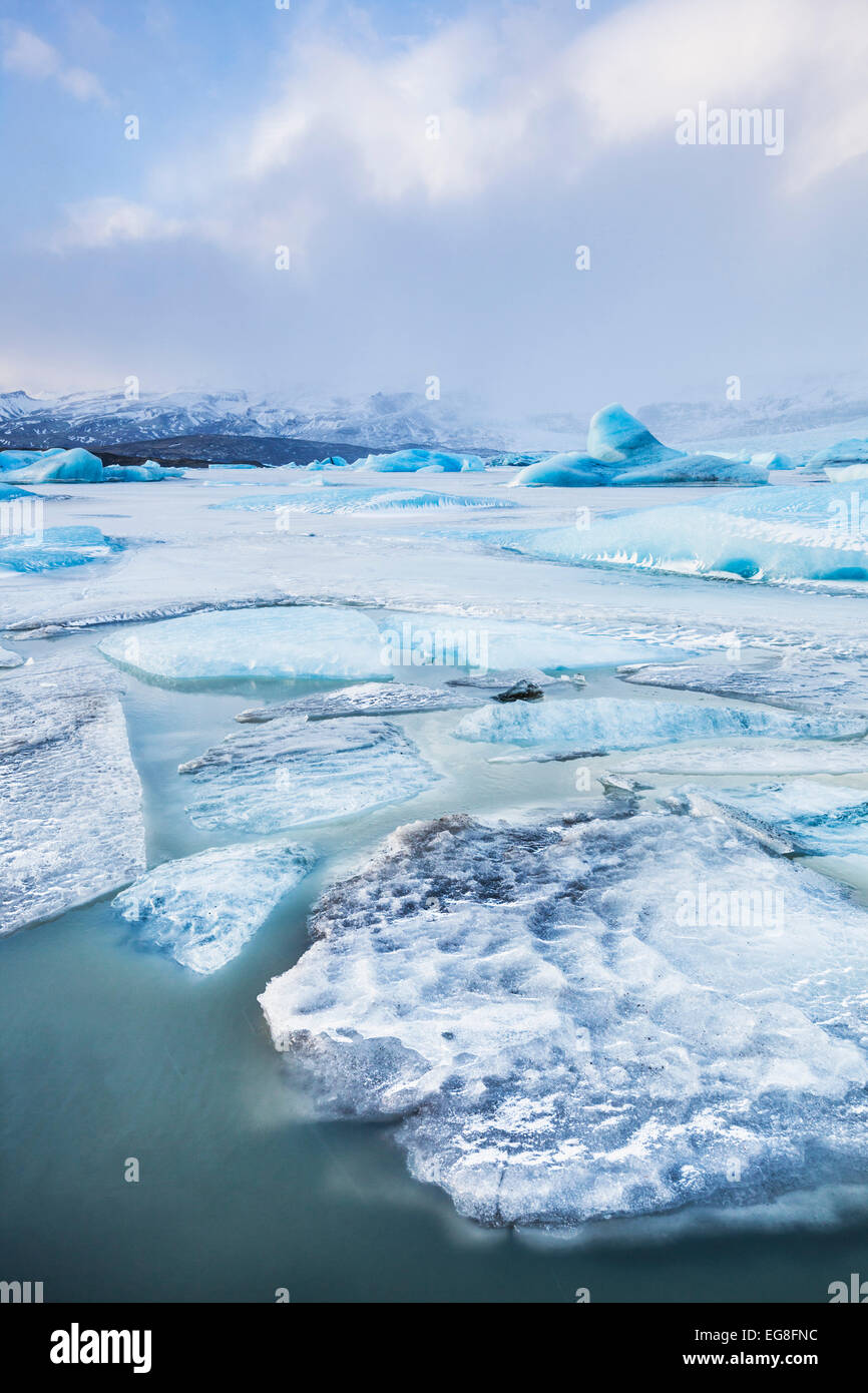 Fjallsarlon Glacier lagoon Iceland Europe Stock Photo