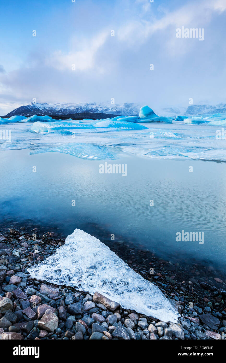 Fjallsarlon Glacier lagoon Iceland Europe Stock Photo