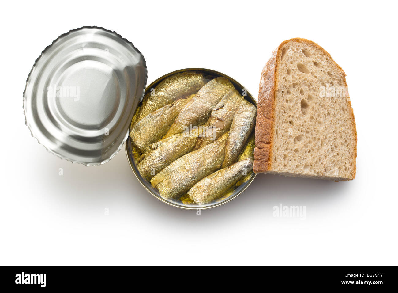 Open can sprats appetizer Cut Out Stock Images Pictures Alamy