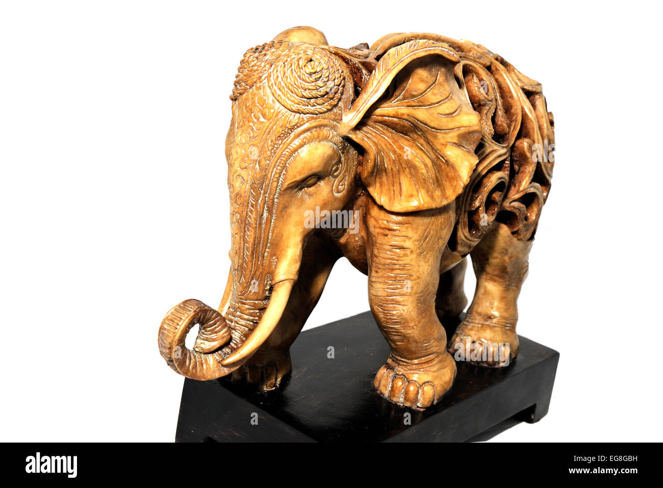 a reproduction of a tang dynasty filigree elephant Stock Photo