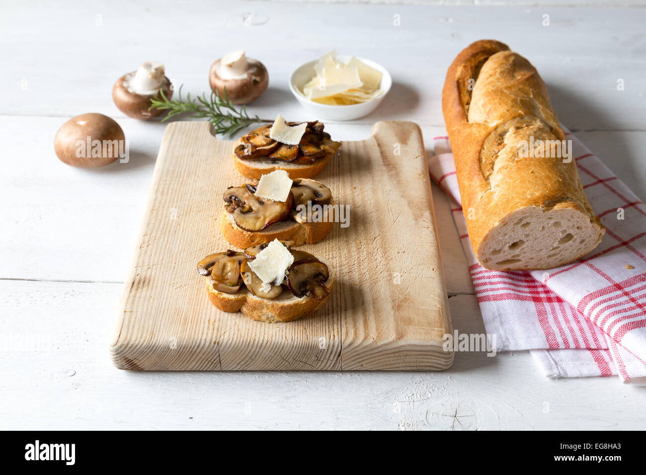 Bruschetta Mit Pilzen