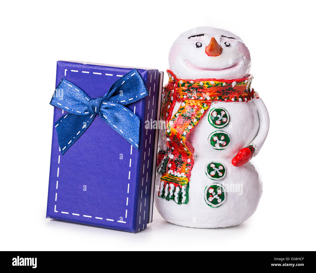 snowman Isolated on white background Stock Photo - Alamy