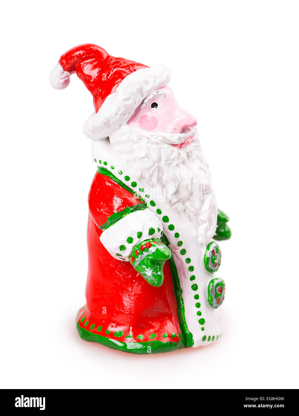 santa claus toy Isolated on white background Stock Photo - Alamy
