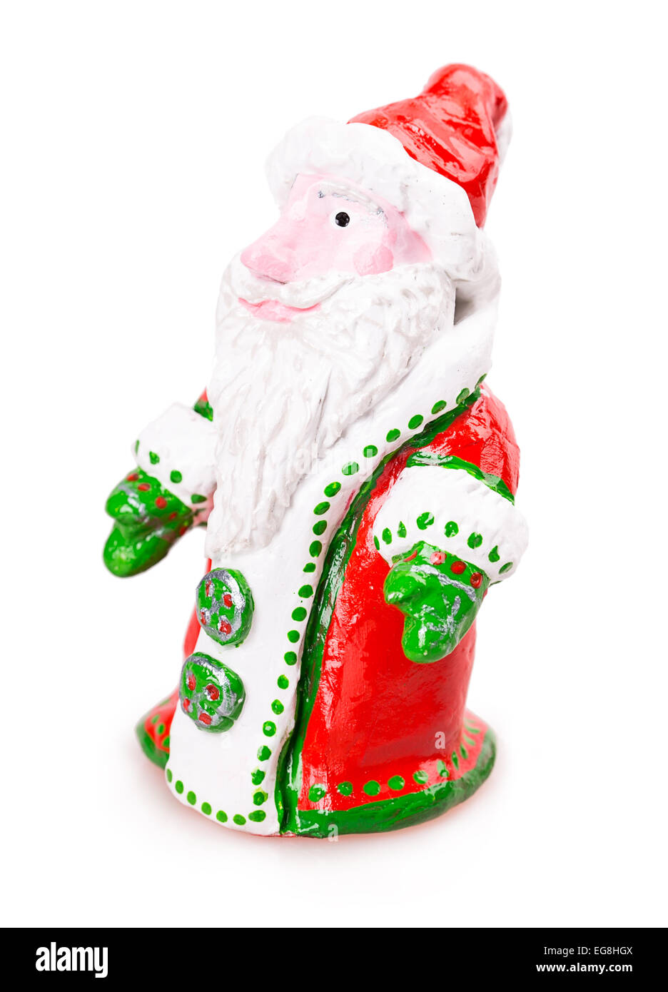 santa claus toy Isolated on white background Stock Photo - Alamy