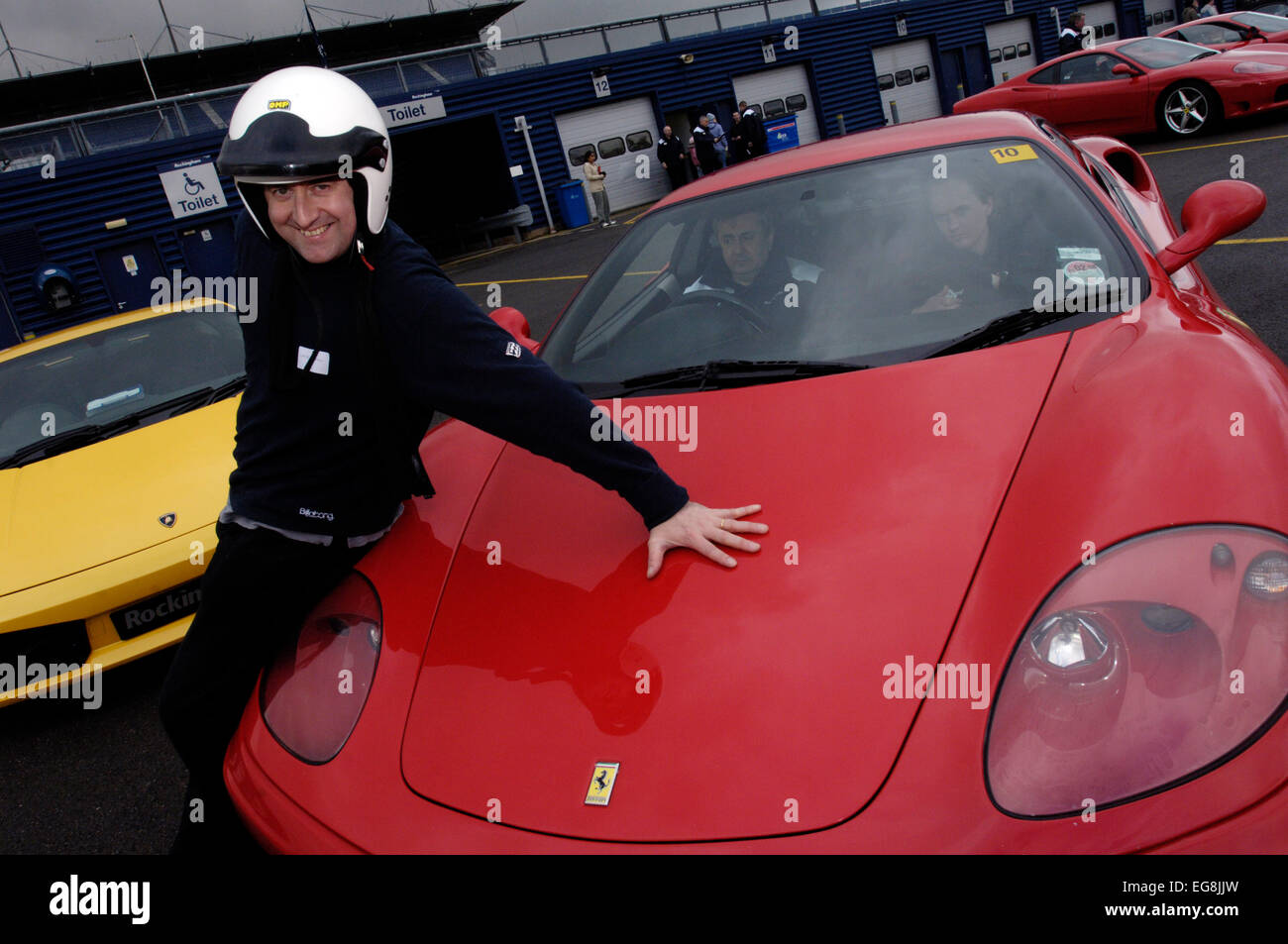 Northamptonshire red ferrari vs yellow lamborghini hi-res stock photography  and images - Alamy