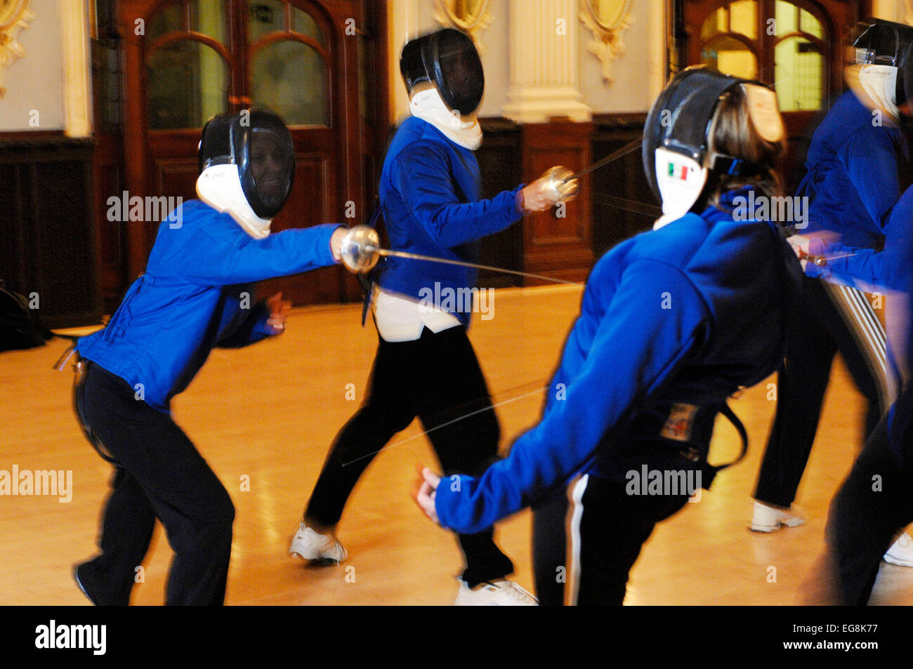 Fencing classes Finsbury Town Hall London Ec1 demo move is an