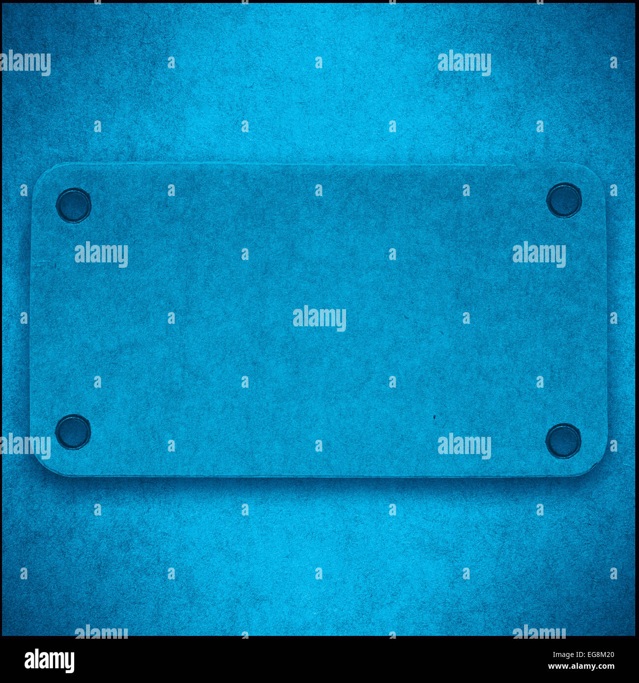 blue cardboard abstract background or cardboard label on paper texture Stock Photo