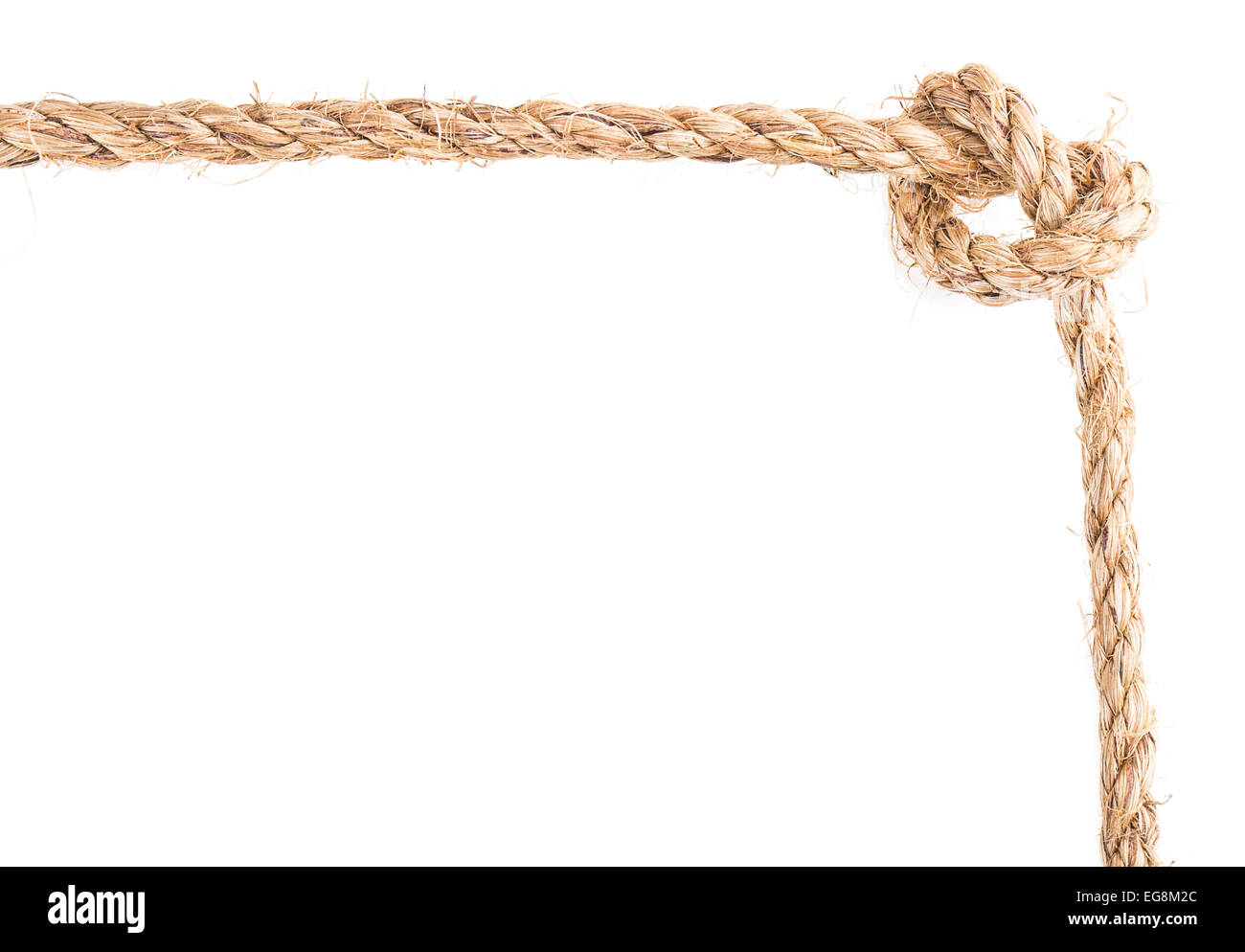 rope frame knot border isolated Stock Photo - Alamy