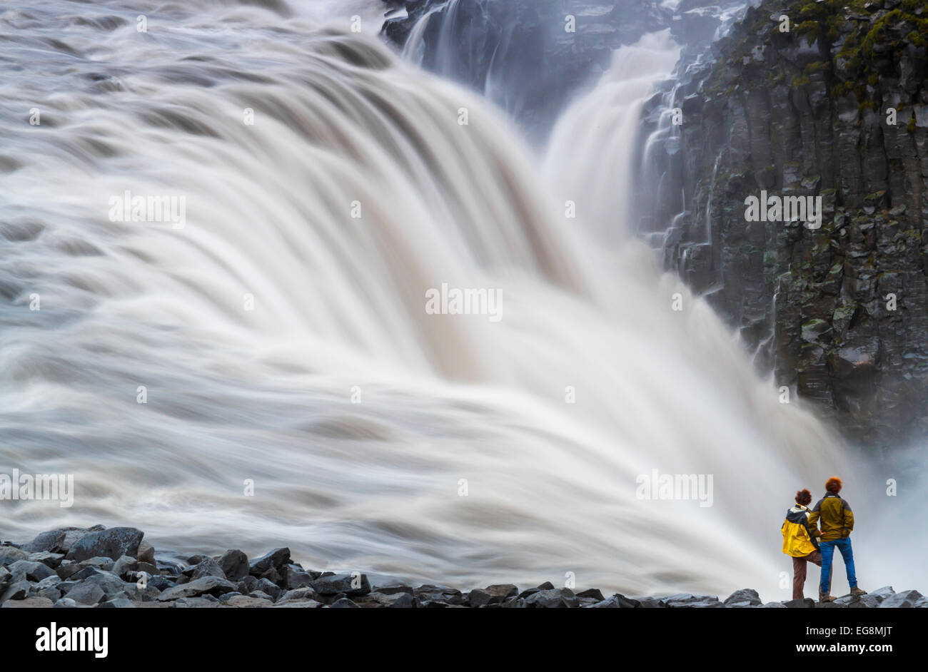 Dettifoss waterfall. Jokulsargljufur National Park. Iceland, Europe Stock Photo