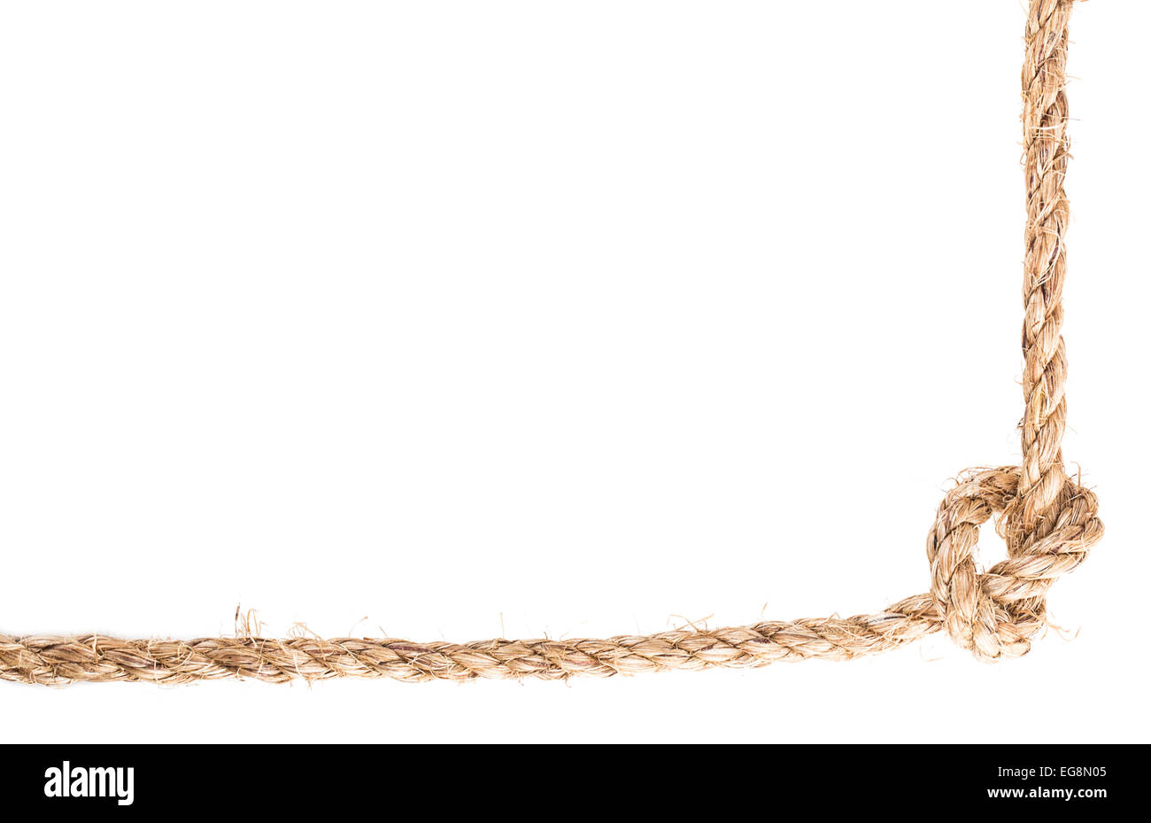 Rope frame knot border isolated hires stock photography and images Alamy