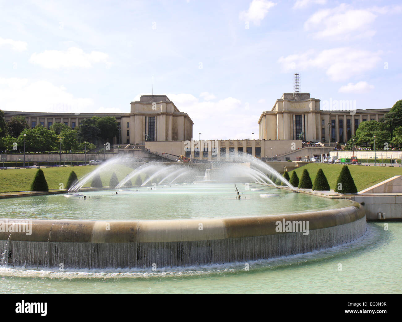 Trocadero and Water Fountains in Paris,France Stock Photo Alamy