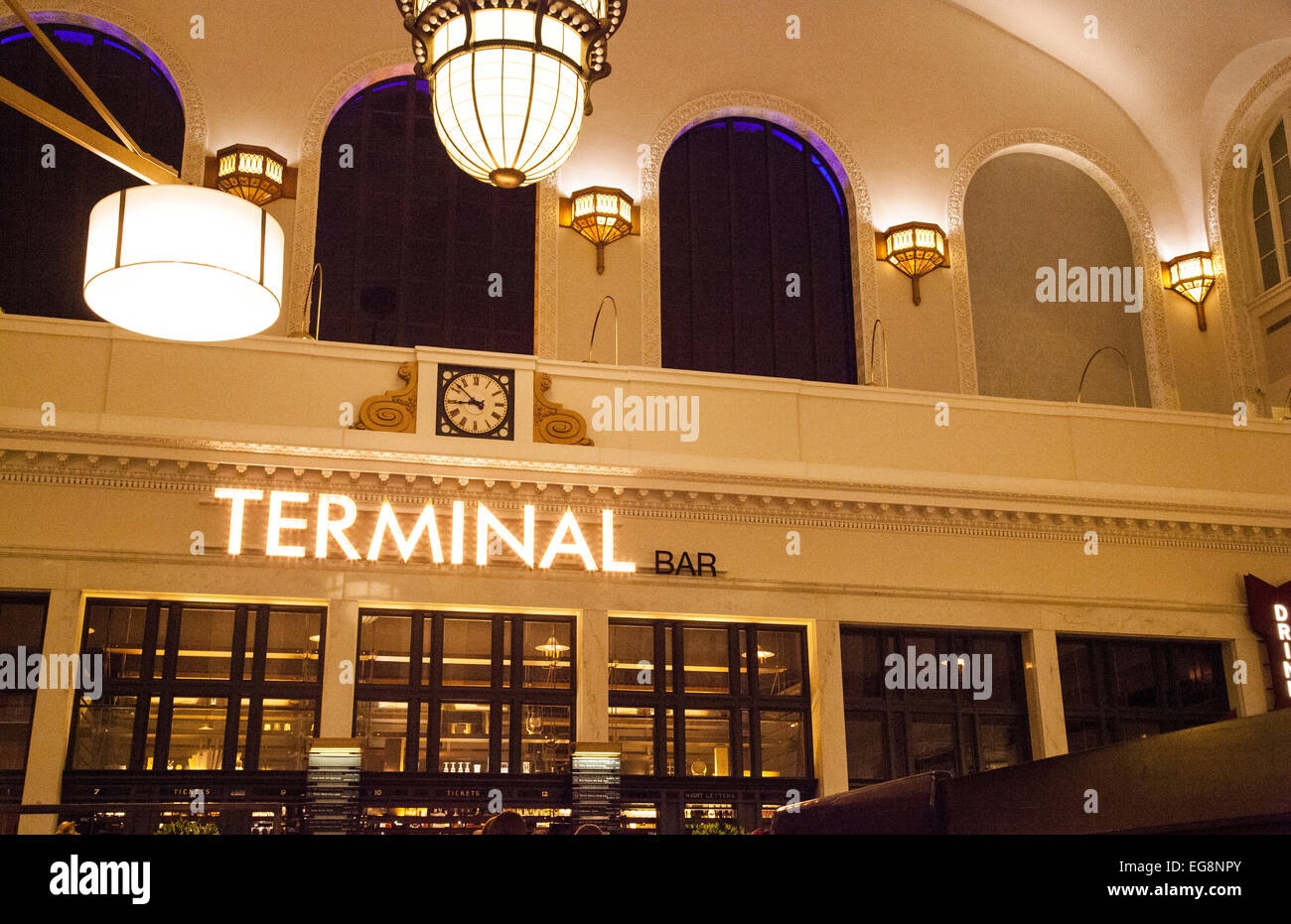 Union Station Terminal Bar in Denver Colorado Stock Photo Alamy