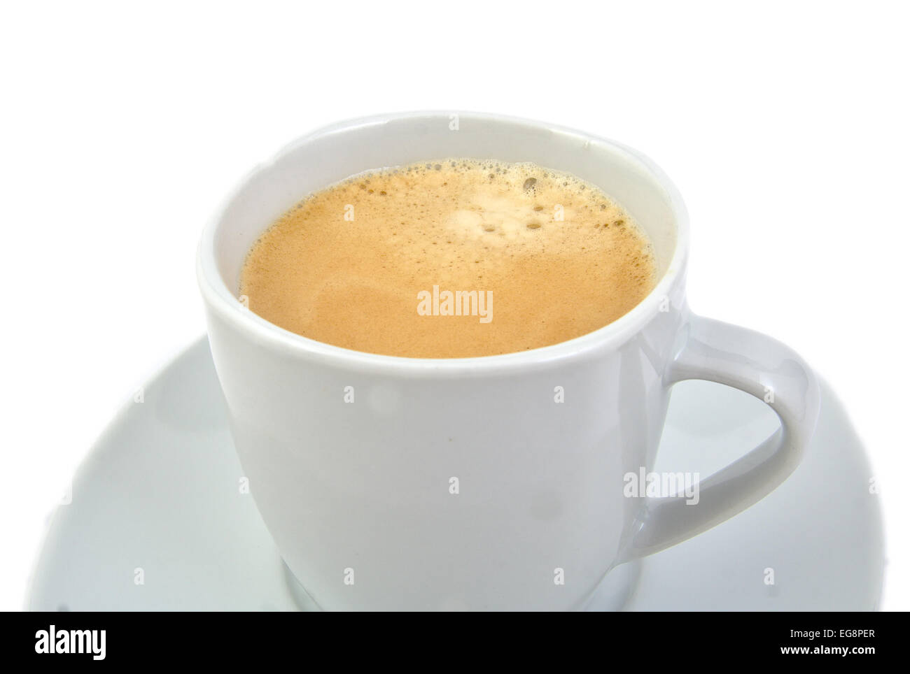 A cup of coffee isolated on white background Stock Photo - Alamy