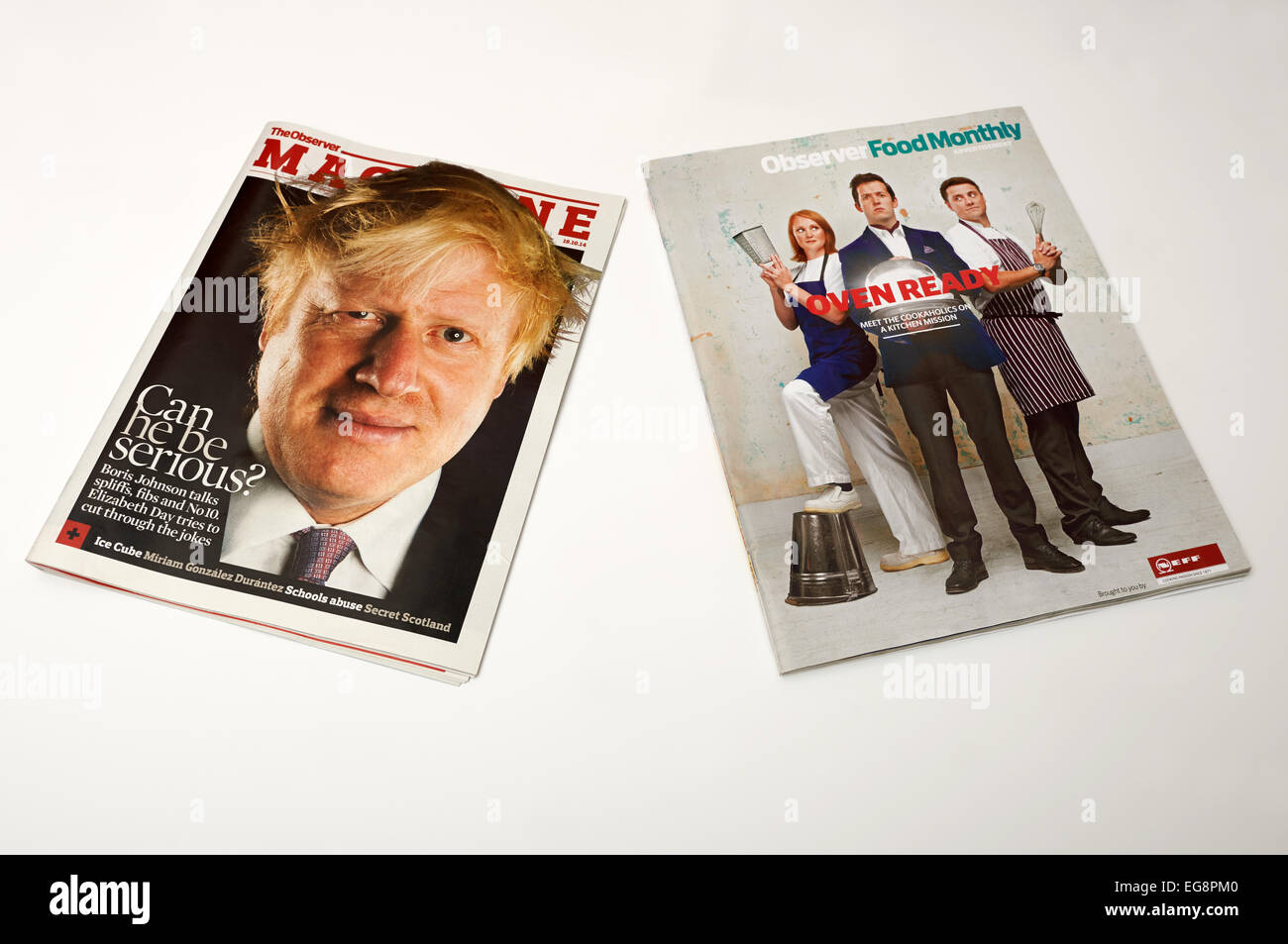 The Observer magazine and Food Monthly magazine Stock Photo