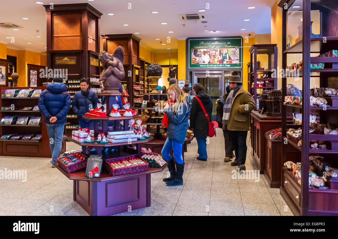 Berlin, Germany, People Shopping inside German Bakery Shop, Chocolatier