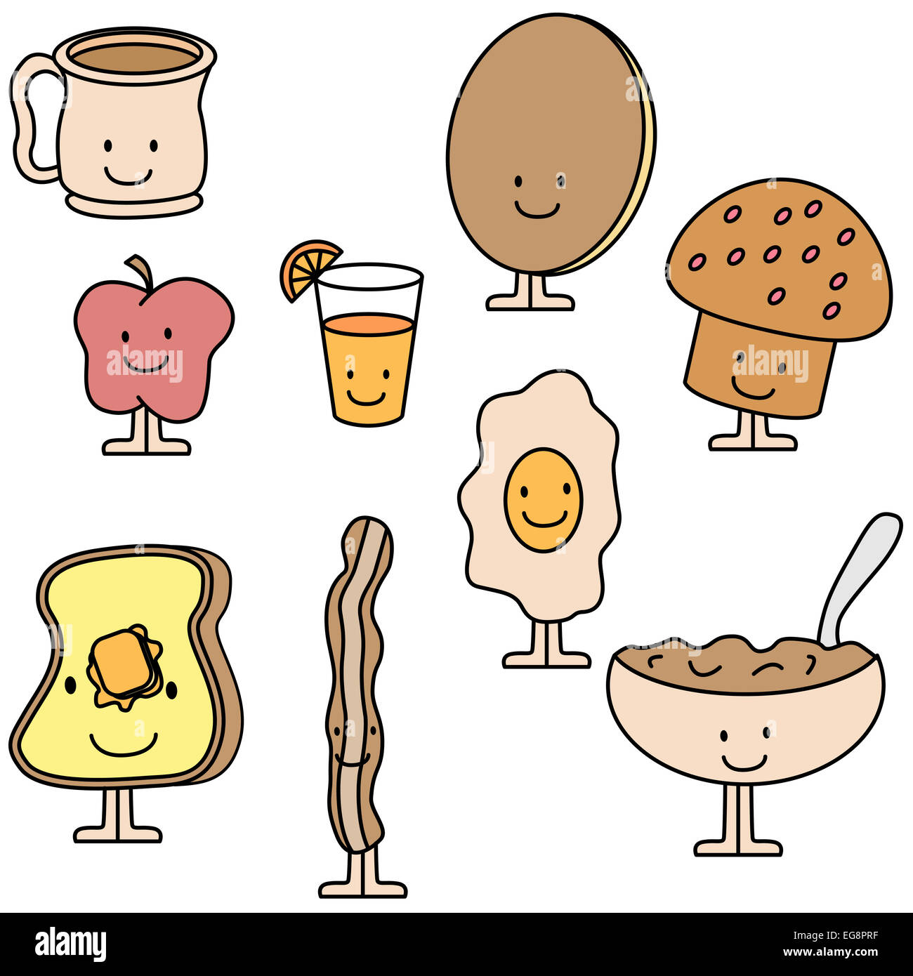An image of breakfast items Stock Photo - Alamy
