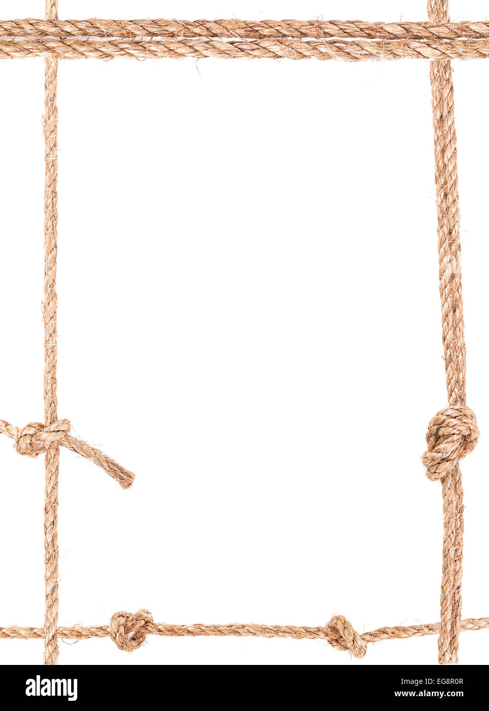 rope frame knot border isolated Stock Photo Alamy