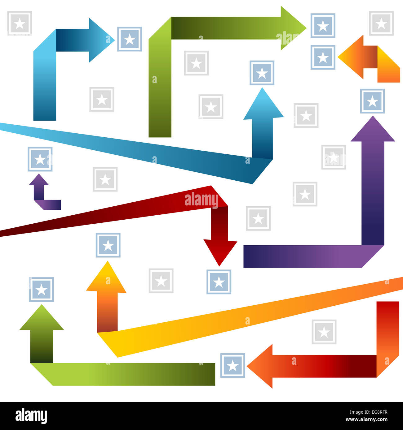 An image of an arrow style chart Stock Photo - Alamy