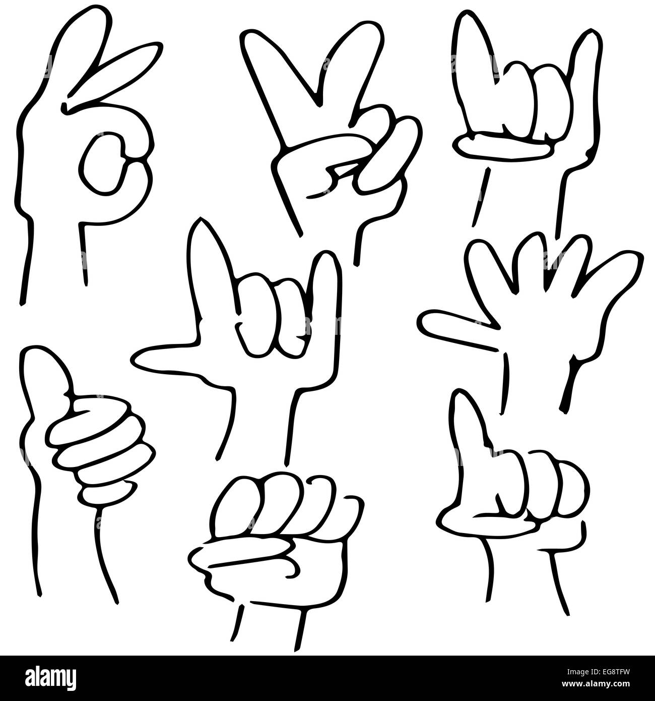 An image of hand gestures Stock Photo Alamy