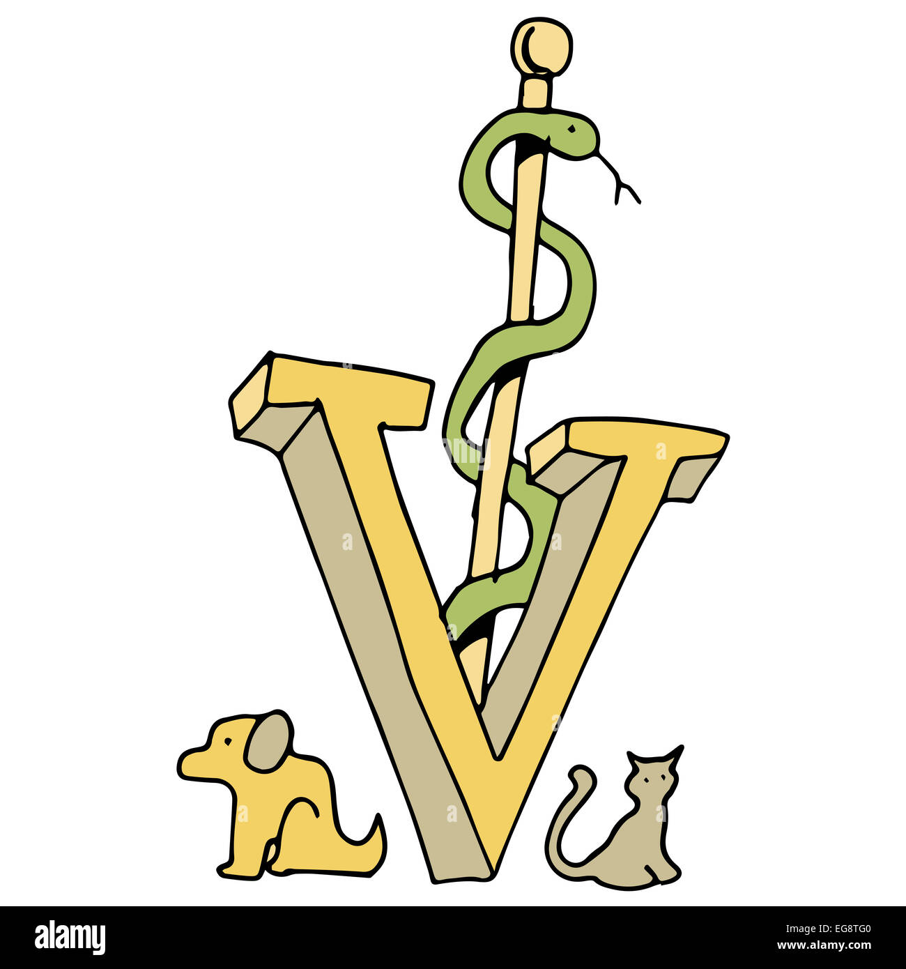 An image of a veterinarian symbol Stock Photo Alamy