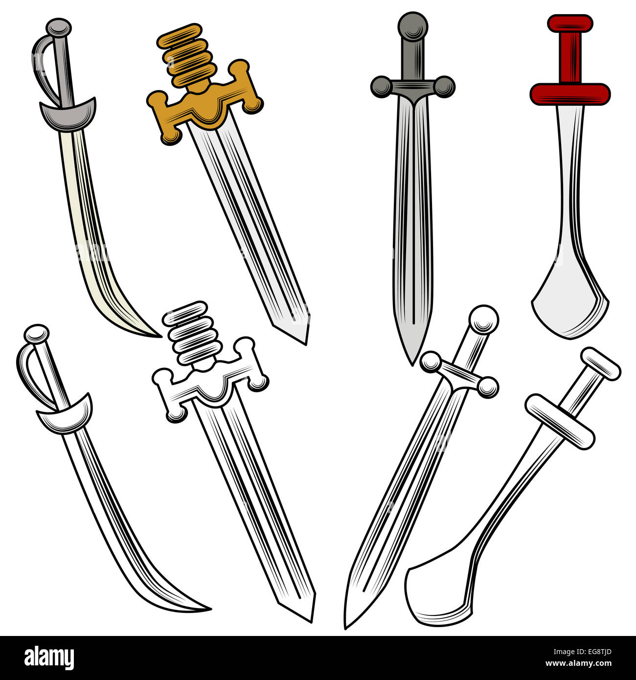 Medieval weapons clipart hires stock photography and images Alamy