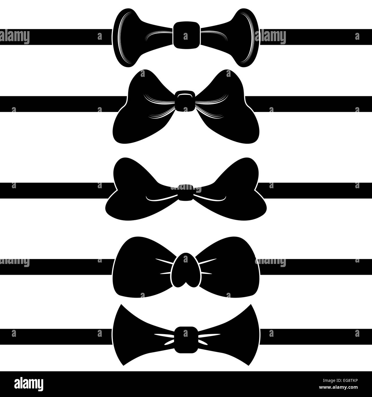 An image of a set of bow ties Stock Photo Alamy