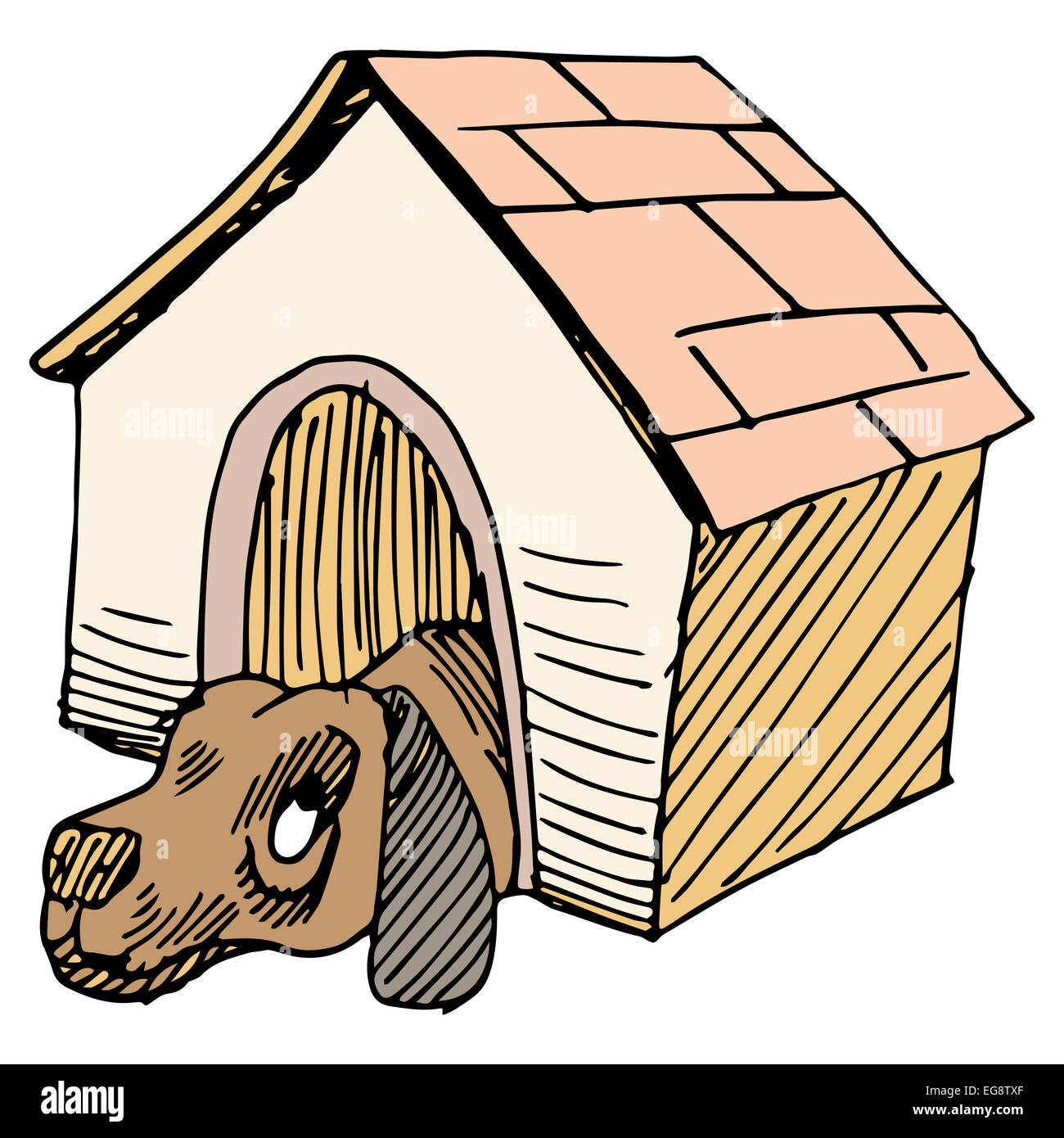 Dog house clipart Cut Out Stock Images & Pictures - Alamy
