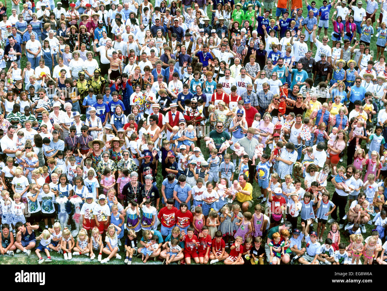 TWINSBURG, OH AUGUST 1 Sets of twins gather together at the Twins Days Festival in Twinsburg