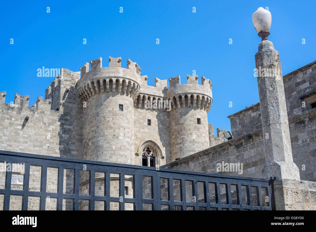 Castle of Rhodes the Main Entrance To the Palace of the Grand Masters Rhodes  Island, Greece. Stock Image - Image of citadel, historic: 90778059