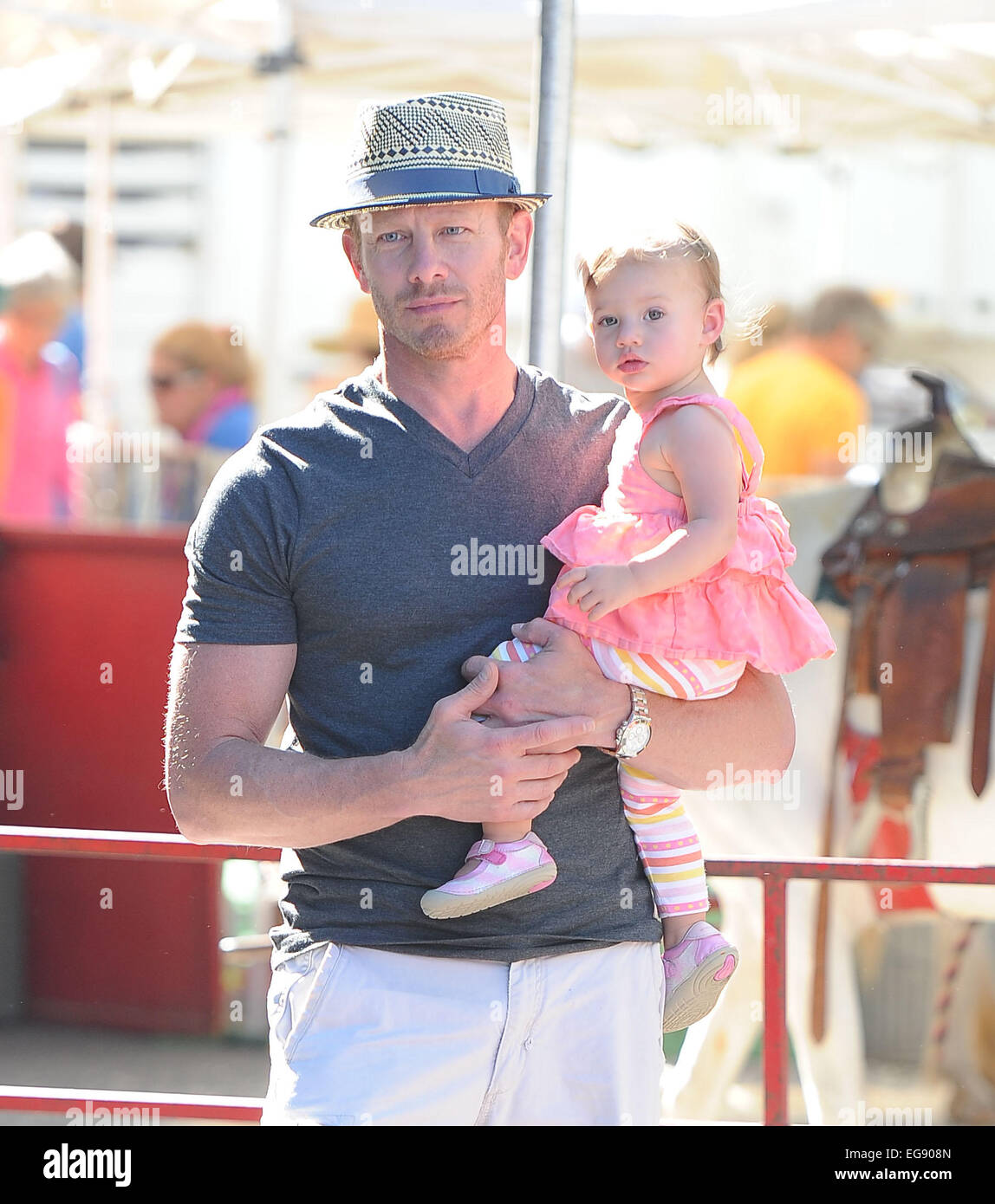 Ian Ziering takes his family to the Farmers Market Featuring Ian