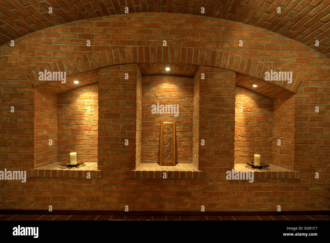 Modern wine cellar room interior Stock Photo - Alamy