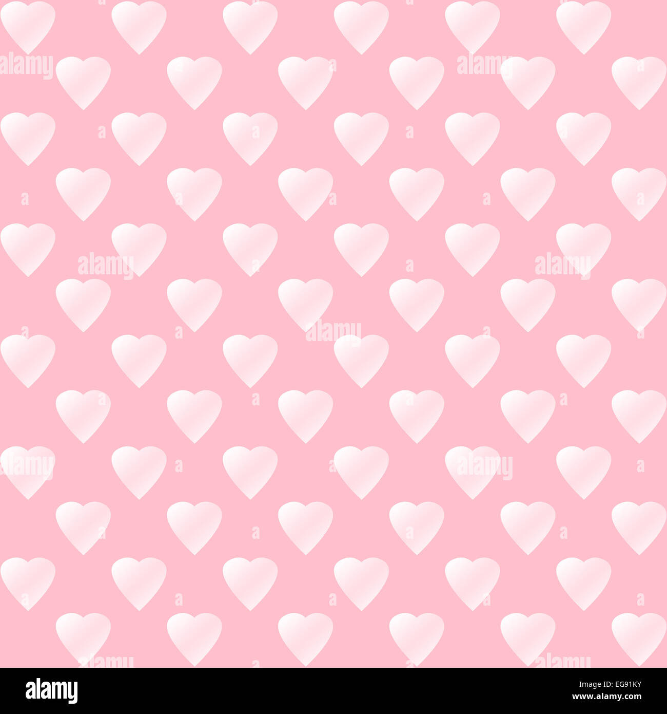 Light pink gradient hearts on pink, a seamless Valentine's Day pattern Stock Photo