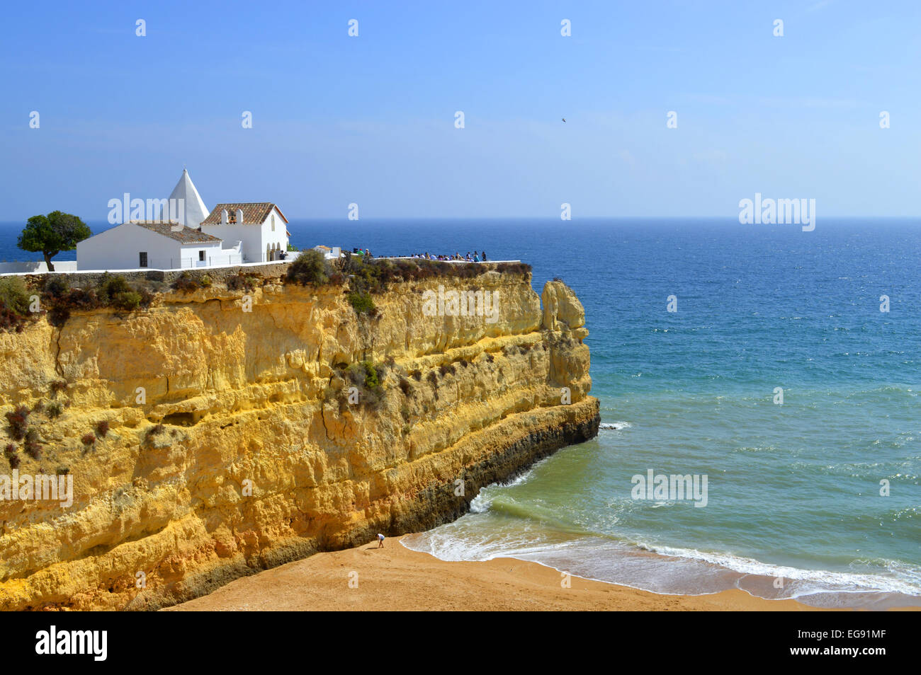 Church On Cliff Beach Algarve High Resolution Stock Photography And Images Alamy