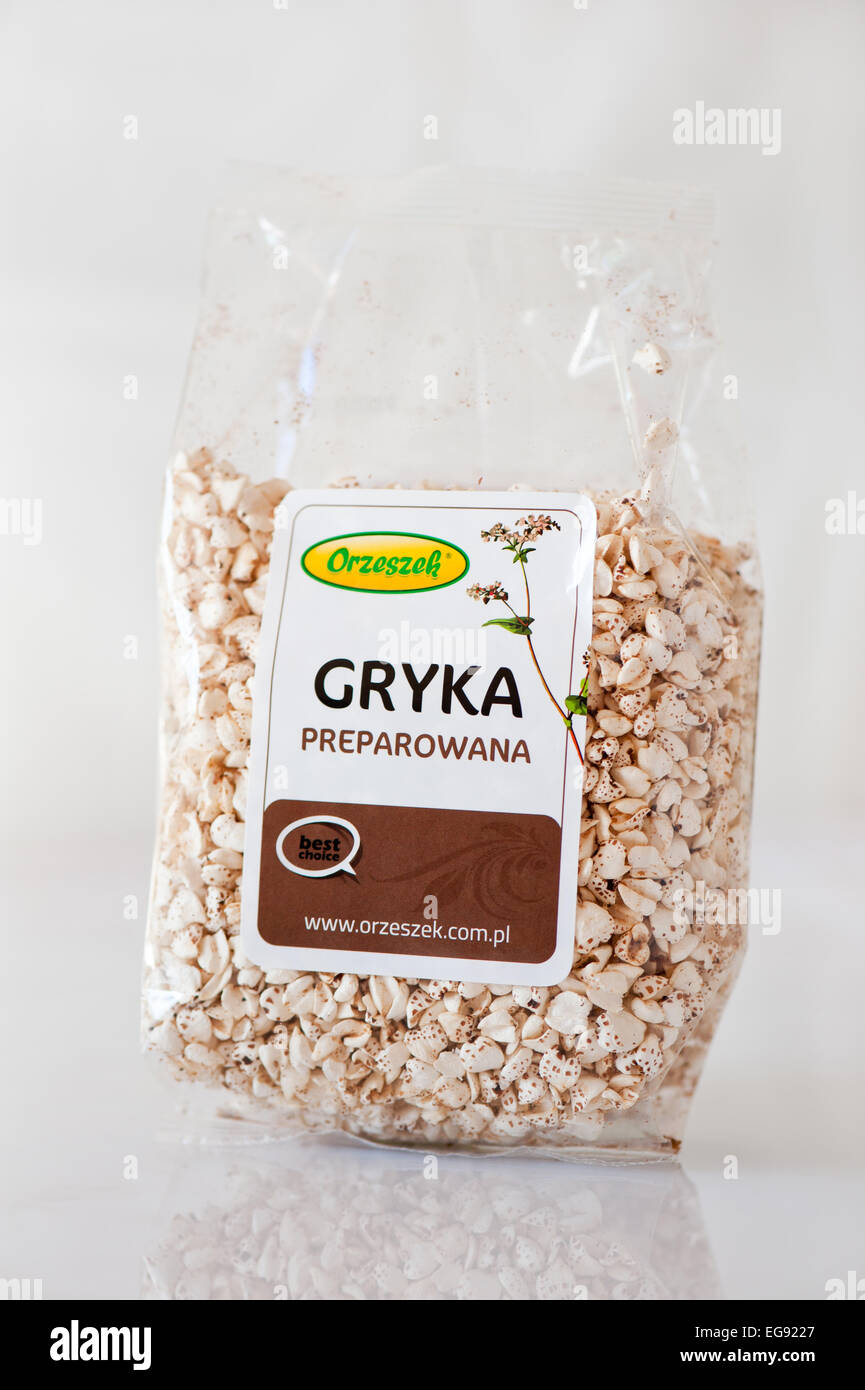 Popped buckwheat grains Stock Photo - Alamy