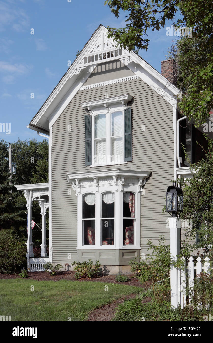 A restored 19th century Victorian style home Stock Photo
