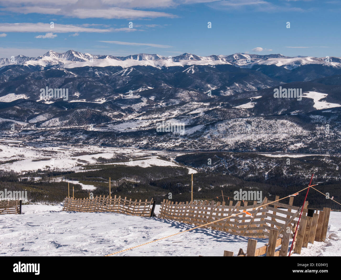View from the top of Peak 6, Breckenridge Ski Resort, Breckenridge