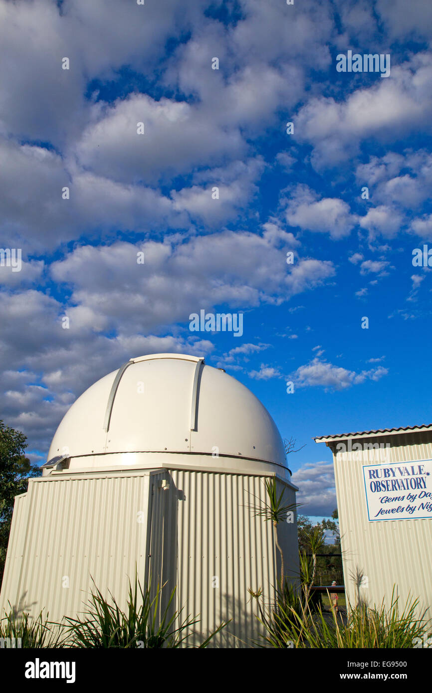The Rubyvale Observatory, on the grounds of the Rubyvale Motel and Holiday Units Stock Photo