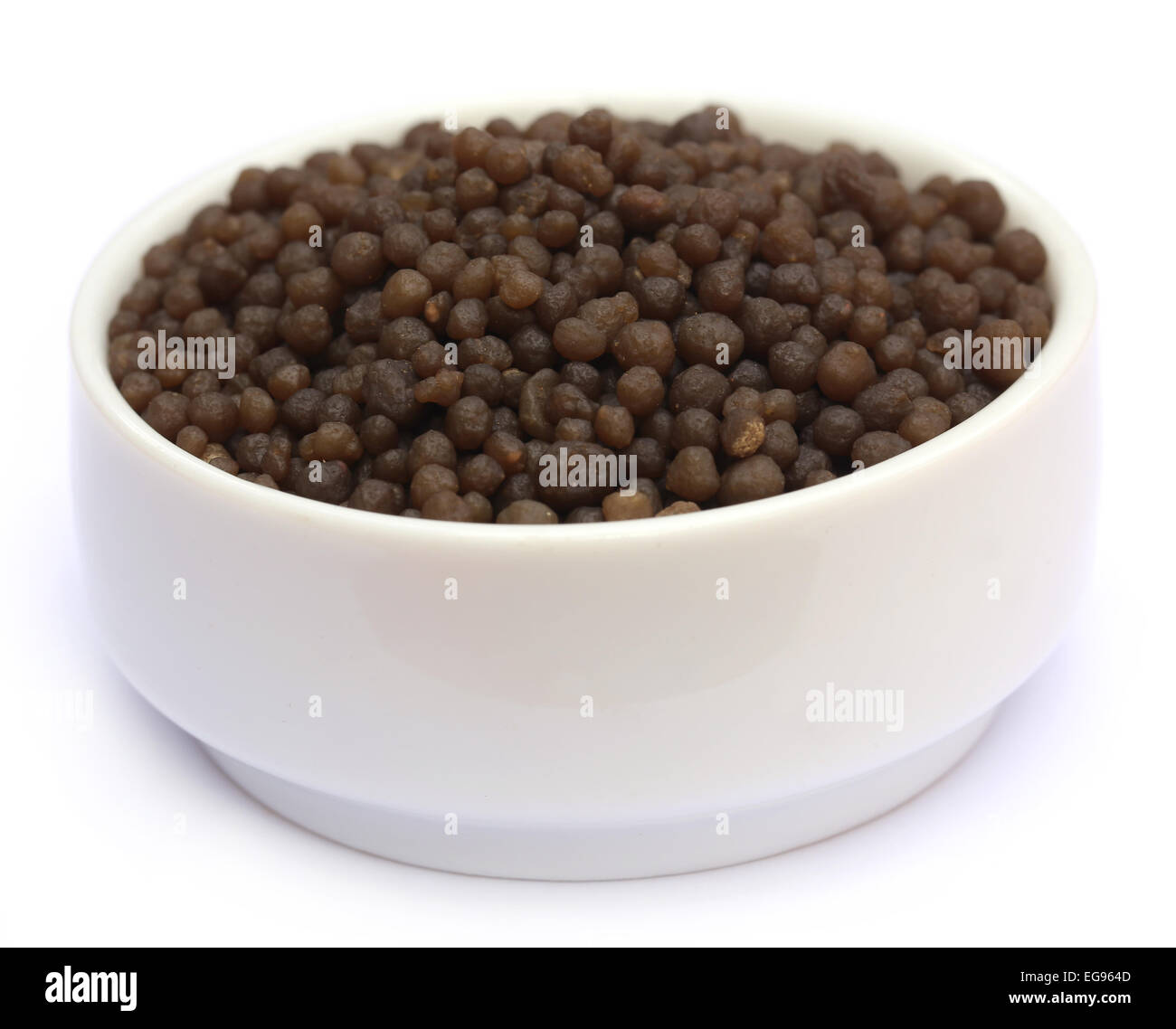 Diammonium phosphate fertilizer on a bowl Stock Photo