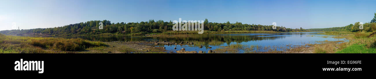 River Zapadnaya (Western) Dvina panorama Stock Photo Alamy