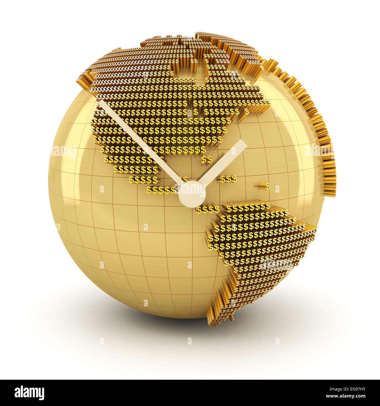 Time for global investment, 3d render Stock Photo