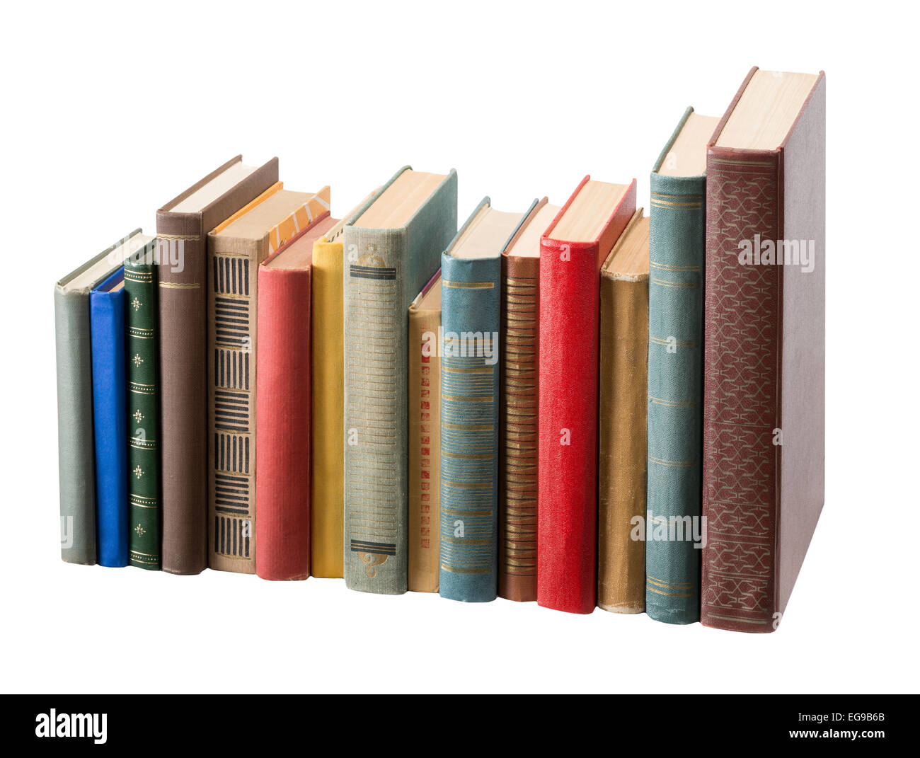 Books on white background Stock Photo Alamy
