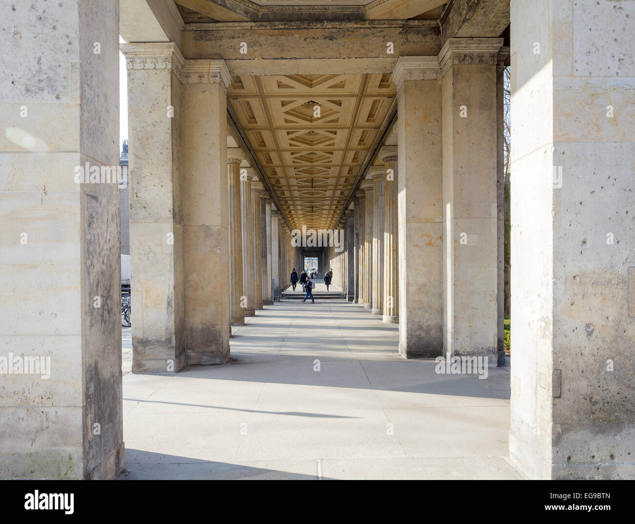 Colonnade by Alte Nationalgalerie, Berlin, Germany Stock Photo