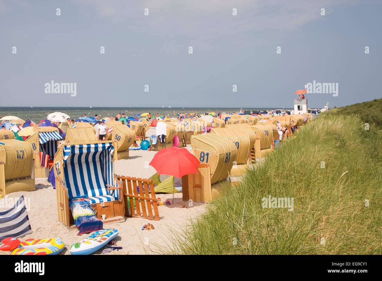Timmendorf beach, island of Poel, Mecklenburg-Western Pomerania, Germany, Europe Stock Photo