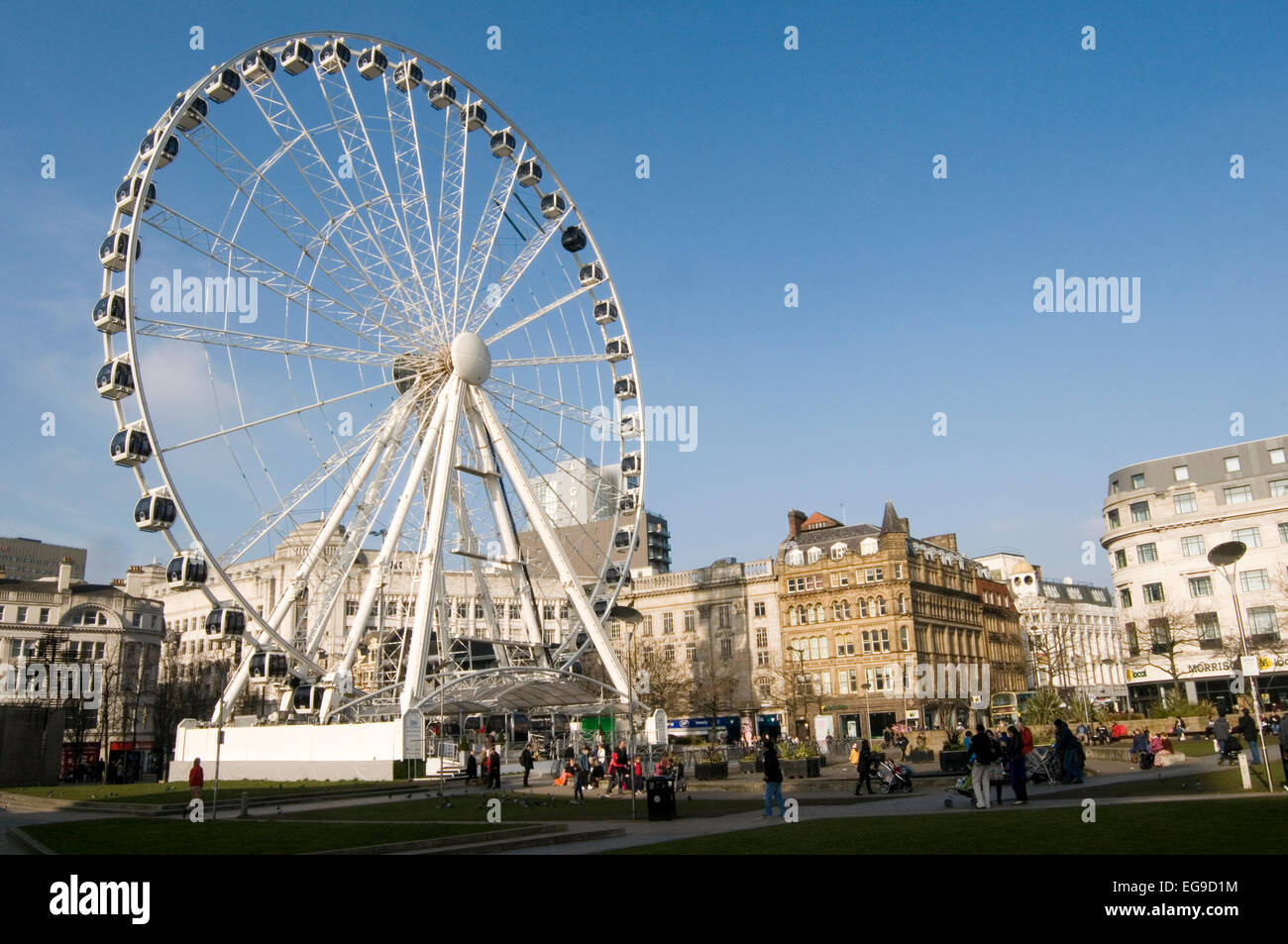 Wheel of Manchester transportable Ferris wheel installation at