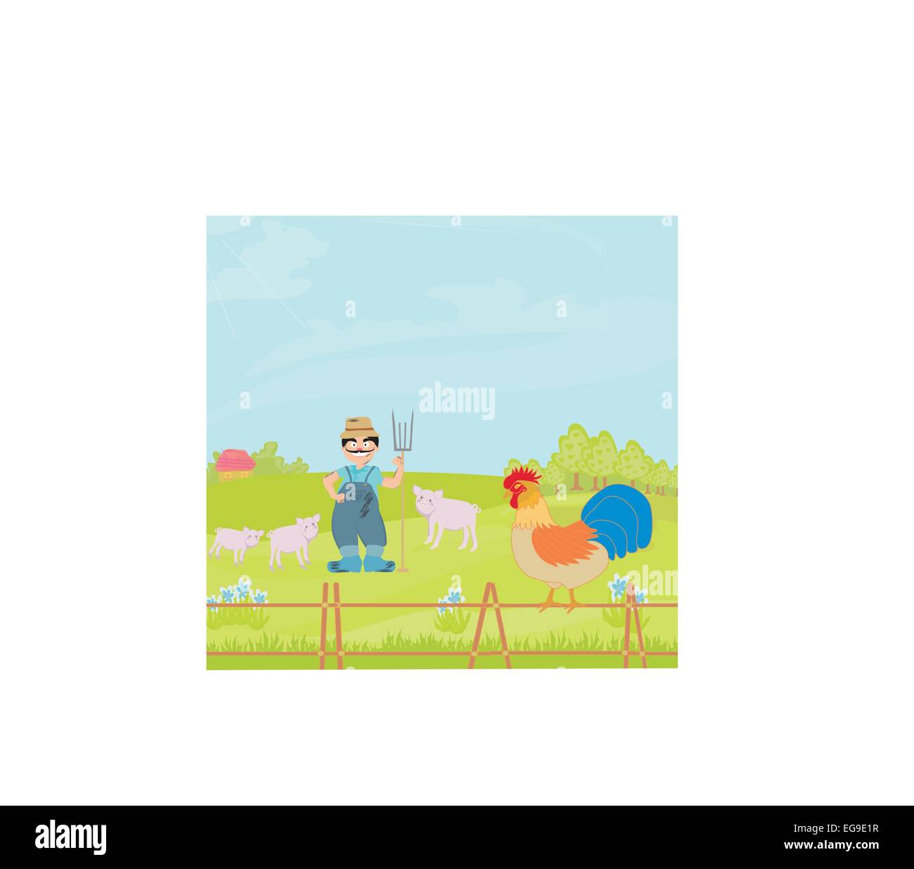 Cartoon Farmer Character Stock Vector Image & Art - Alamy