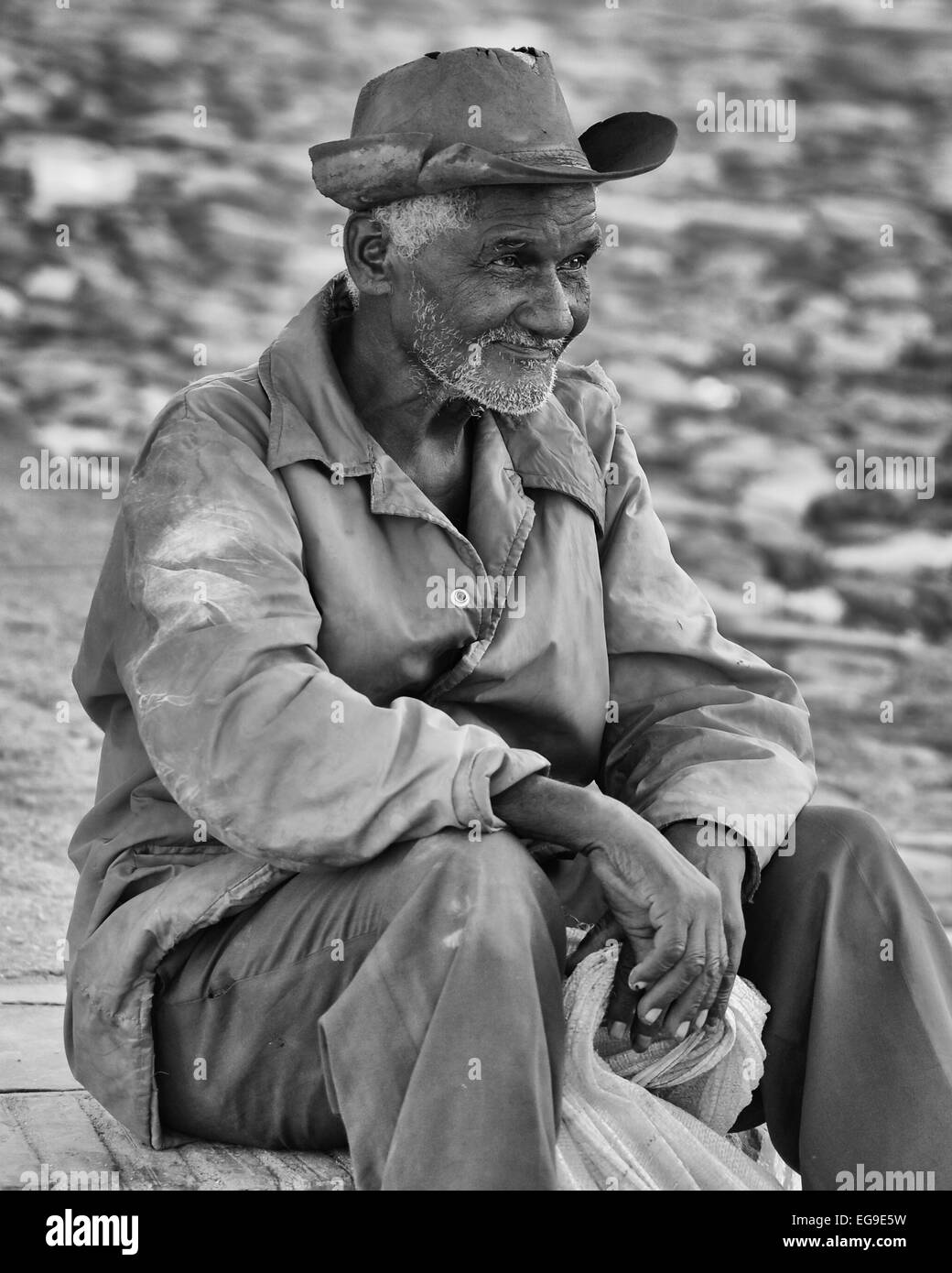 Old Man Wearing A Hat High Resolution Stock Photography and Images - Alamy