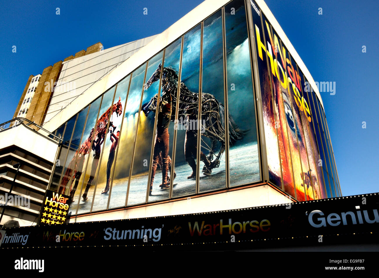 London, England, UK. War Horse at the New London Theatre, Drury Lane (2015) Stock Photo