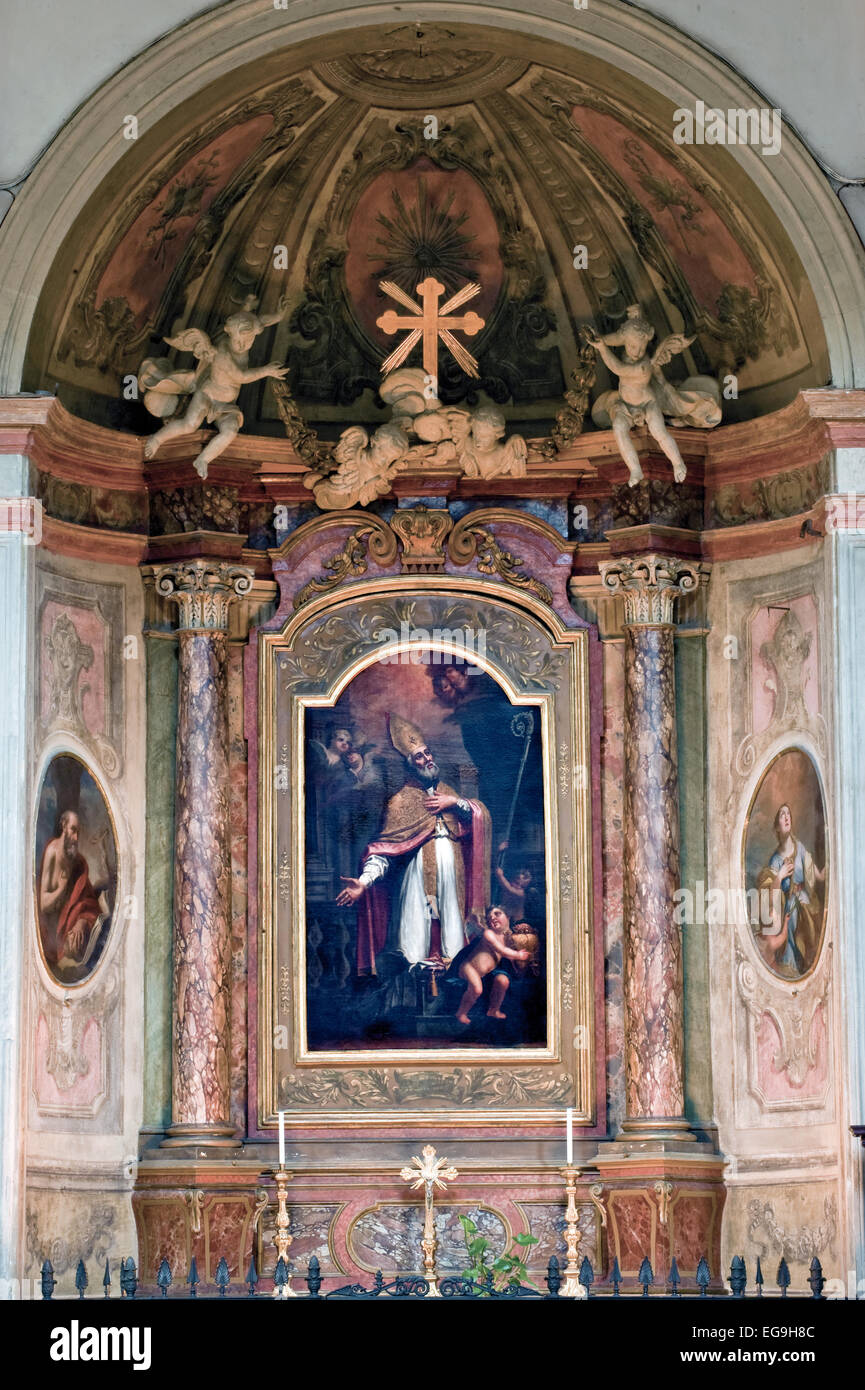 Piedmont, Turin,  Duomo,  Chapel of Saint 'Eligio painting by author unknown Stock Photo