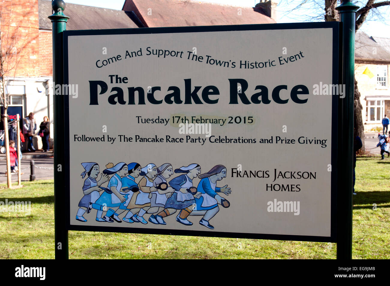 Olney pancake race, Buckinghamshire, England, UK Stock Photo Alamy