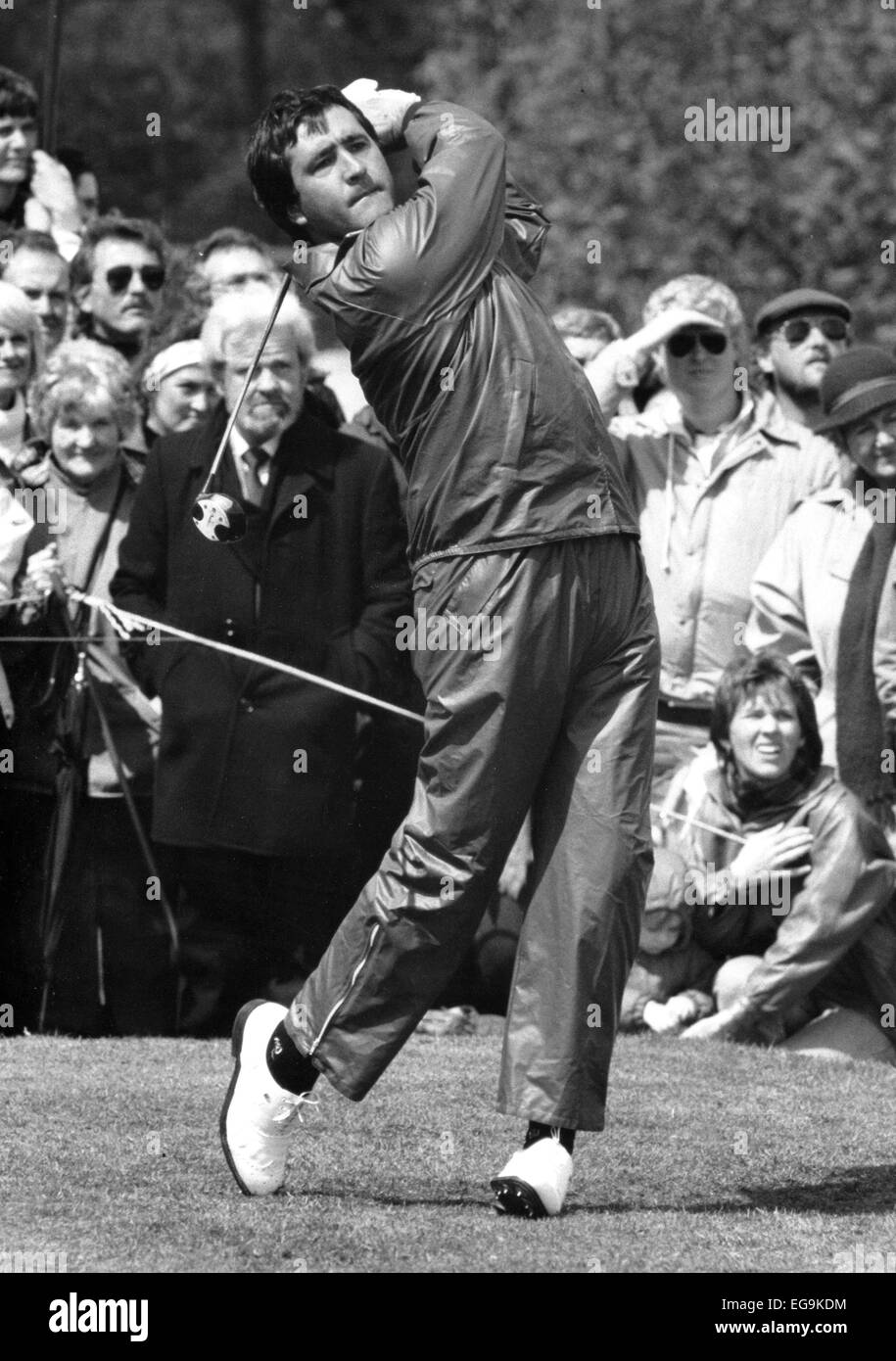 Severiano 'Seve' Ballesteros in action in 1987 at Mannings Heath in a charity pro celebrity event Seve was born 9 April 1957 – 7 May 2011 most famous Spanish professional golfer, a World No. 1 who was one of the sport's leading figures from the mid-1970s to the mid-1990s. Stock Photo